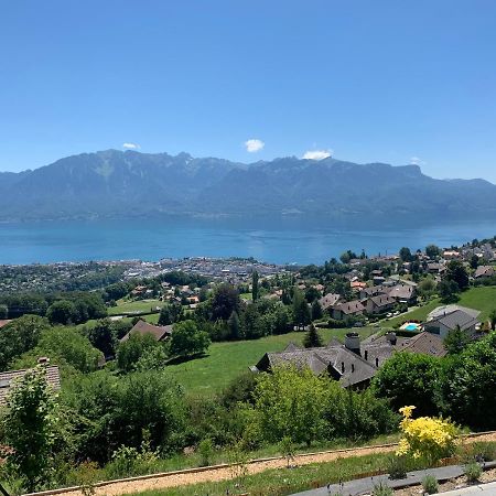 Appartement Moderne Avec Vue Panoramique A Jongny Proche De Montreux Екстериор снимка