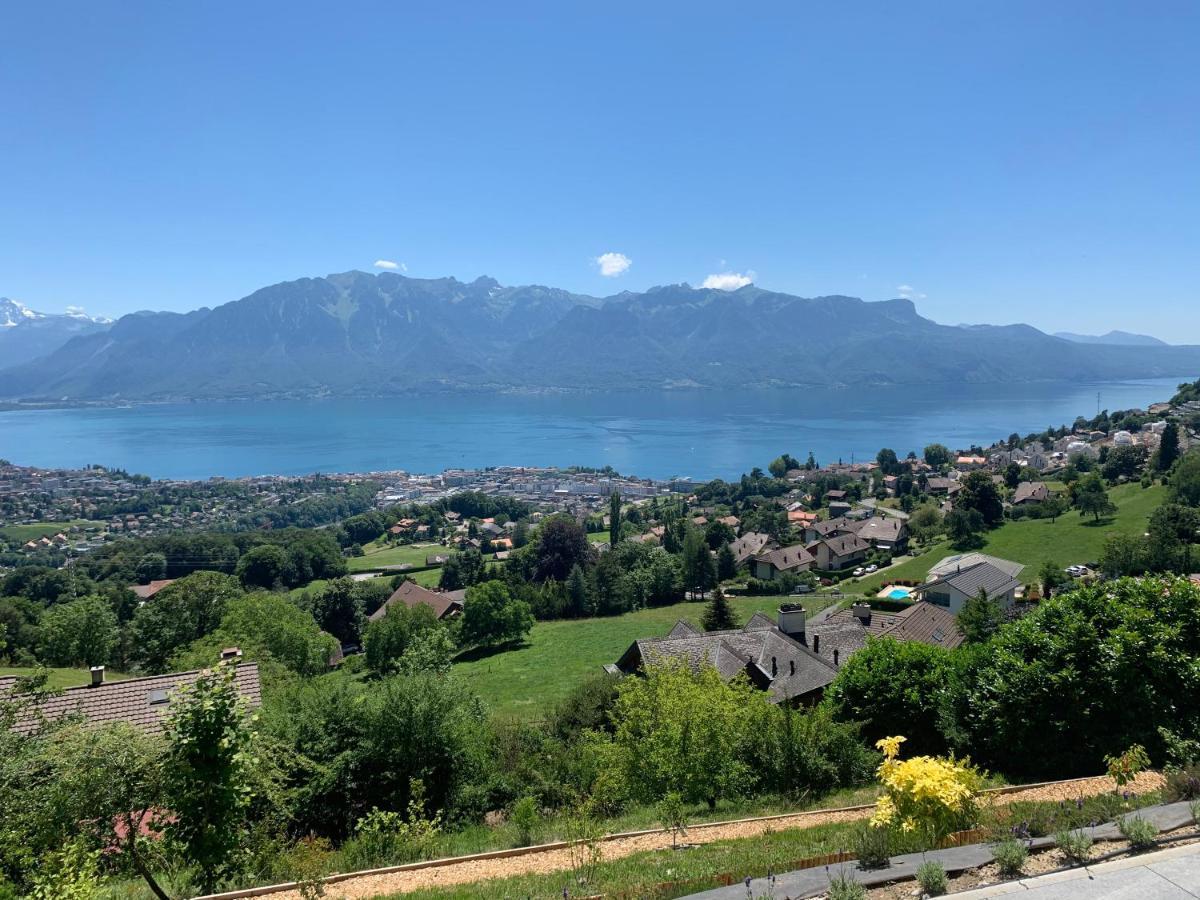 Appartement Moderne Avec Vue Panoramique A Jongny Proche De Montreux Екстериор снимка