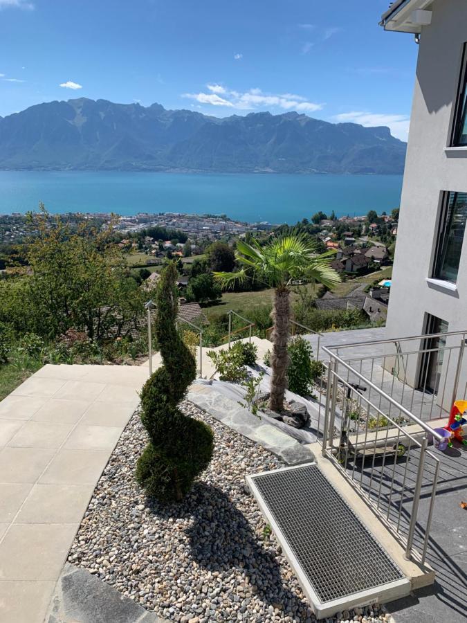 Appartement Moderne Avec Vue Panoramique A Jongny Proche De Montreux Екстериор снимка