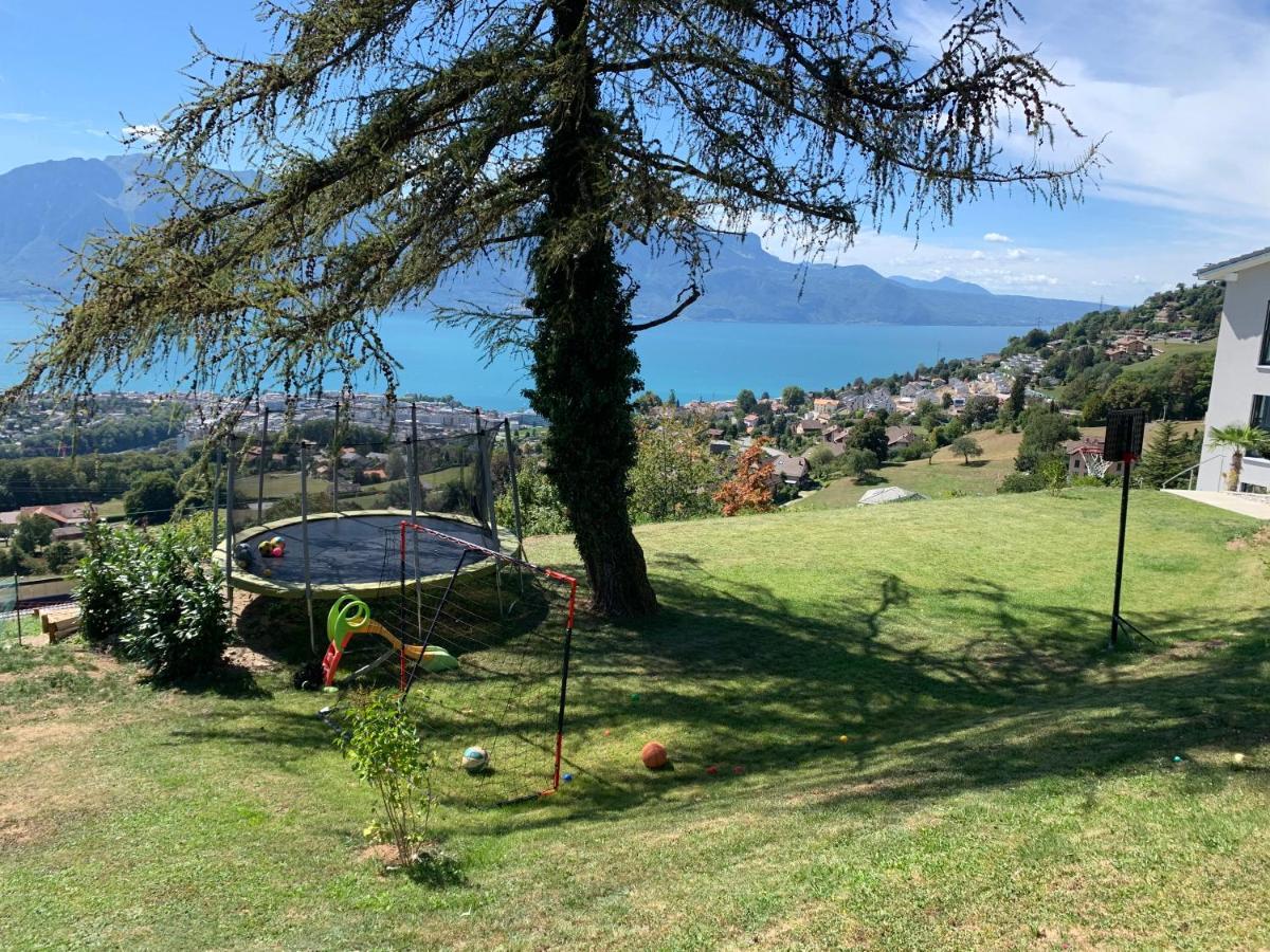 Appartement Moderne Avec Vue Panoramique A Jongny Proche De Montreux Екстериор снимка