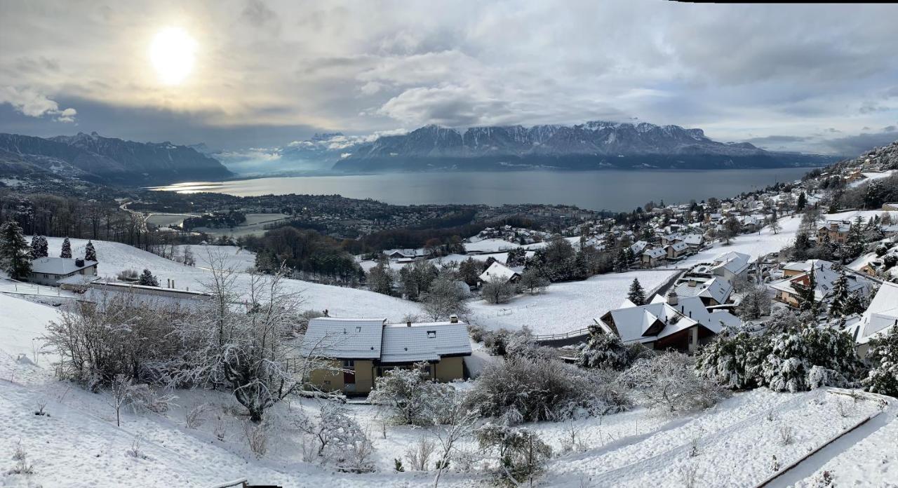 Appartement Moderne Avec Vue Panoramique A Jongny Proche De Montreux Екстериор снимка