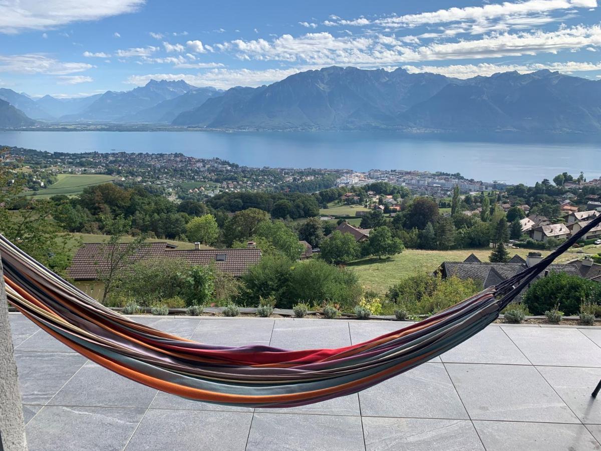 Appartement Moderne Avec Vue Panoramique A Jongny Proche De Montreux Екстериор снимка