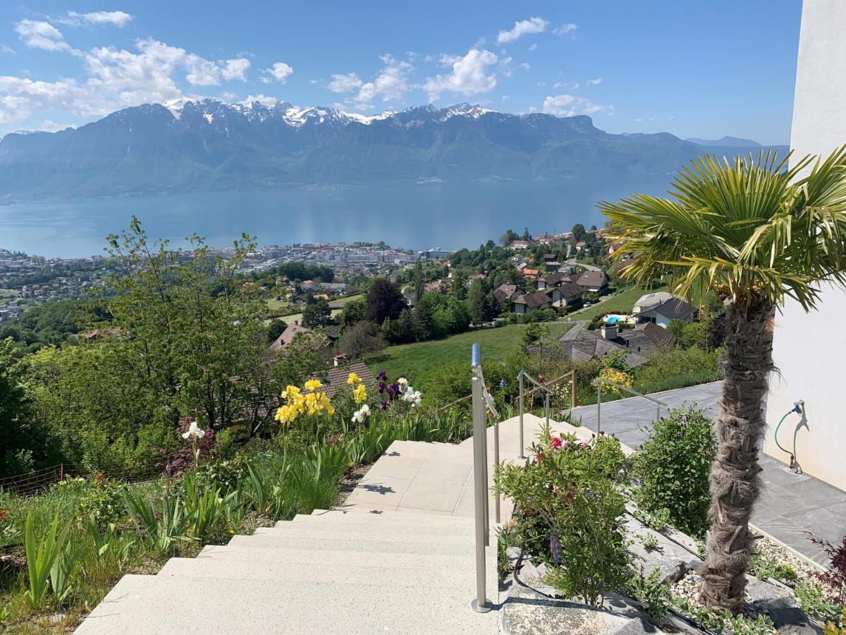 Appartement Moderne Avec Vue Panoramique A Jongny Proche De Montreux Екстериор снимка