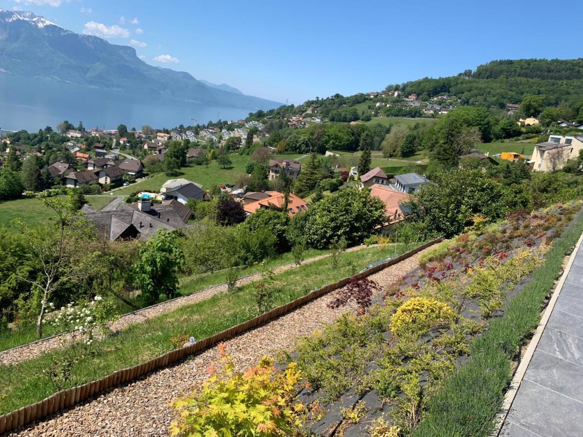 Appartement Moderne Avec Vue Panoramique A Jongny Proche De Montreux Екстериор снимка