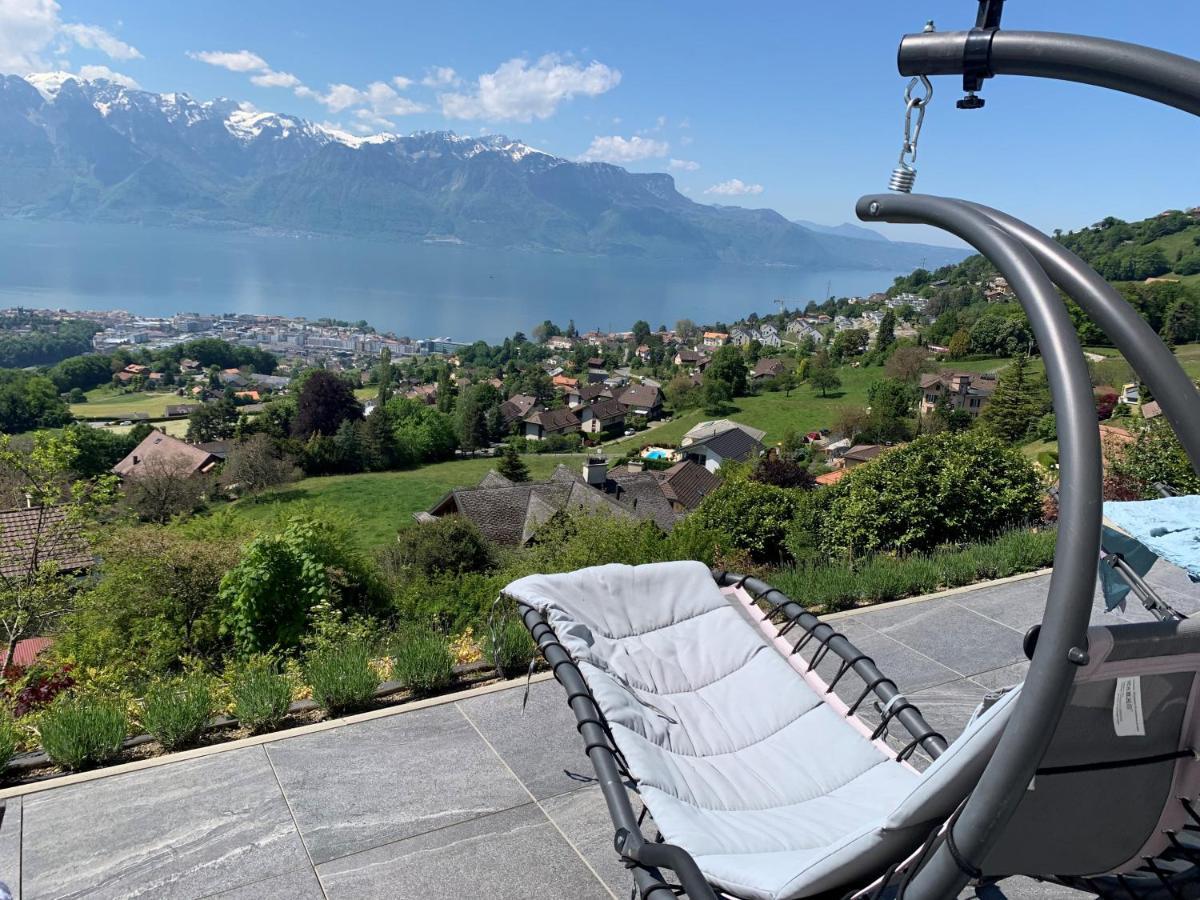 Appartement Moderne Avec Vue Panoramique A Jongny Proche De Montreux Екстериор снимка