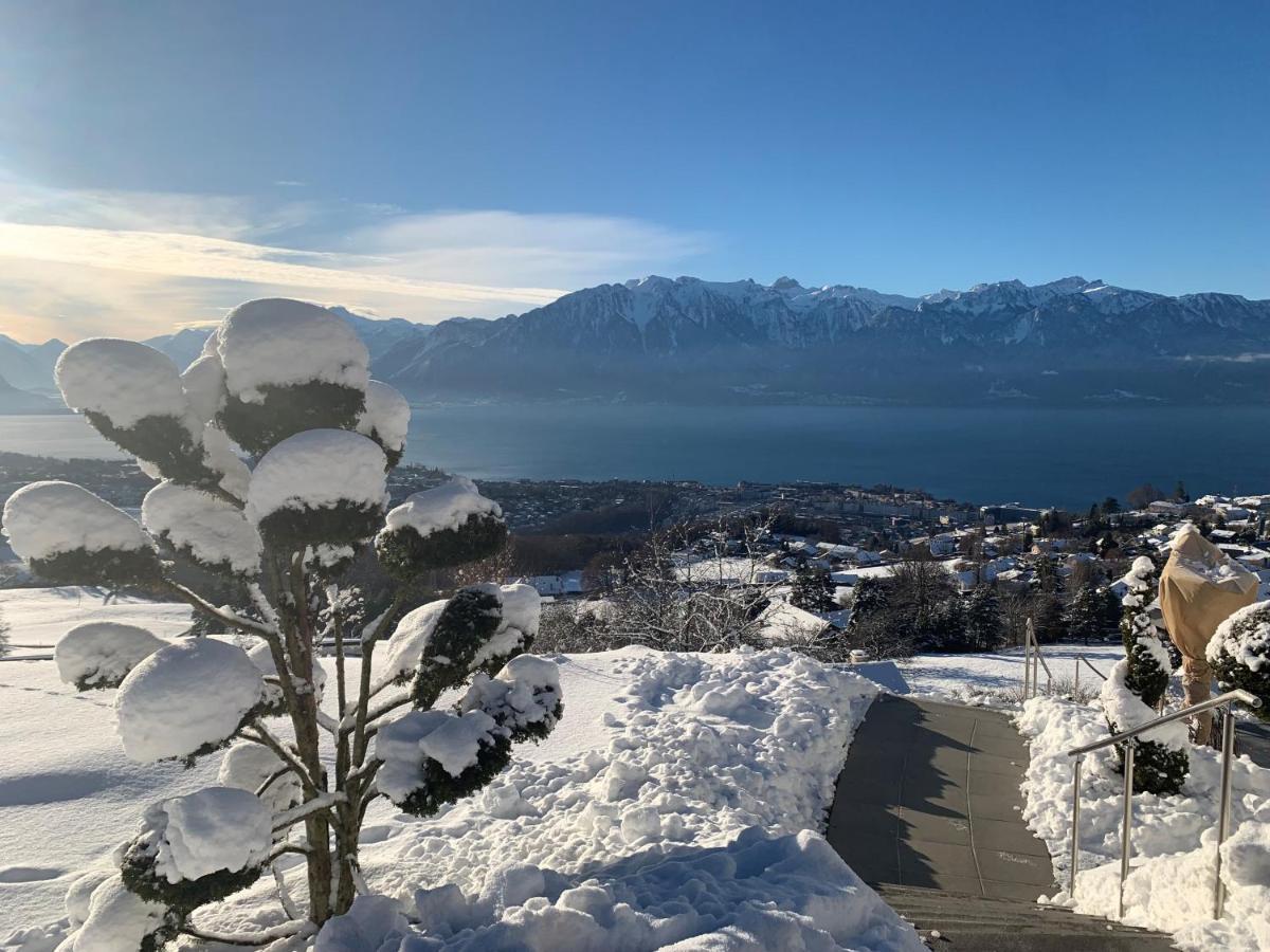 Appartement Moderne Avec Vue Panoramique A Jongny Proche De Montreux Екстериор снимка