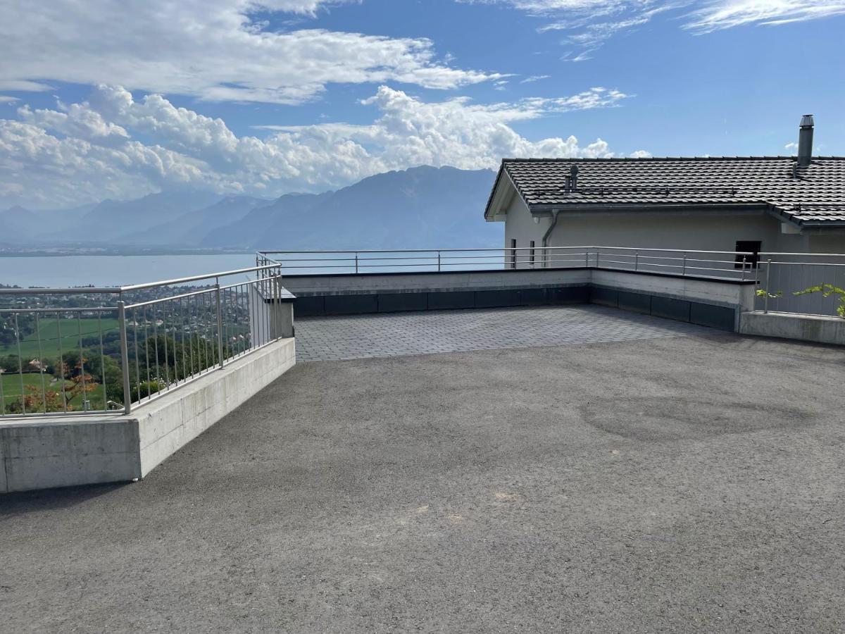 Appartement Moderne Avec Vue Panoramique A Jongny Proche De Montreux Екстериор снимка