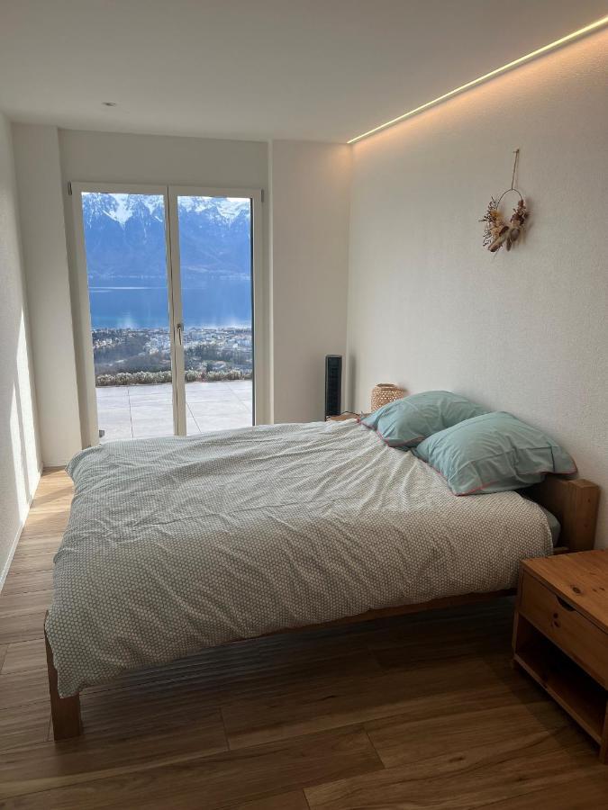 Appartement Moderne Avec Vue Panoramique A Jongny Proche De Montreux Екстериор снимка