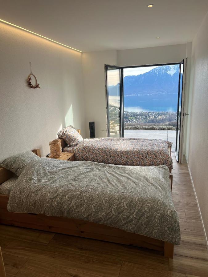 Appartement Moderne Avec Vue Panoramique A Jongny Proche De Montreux Екстериор снимка