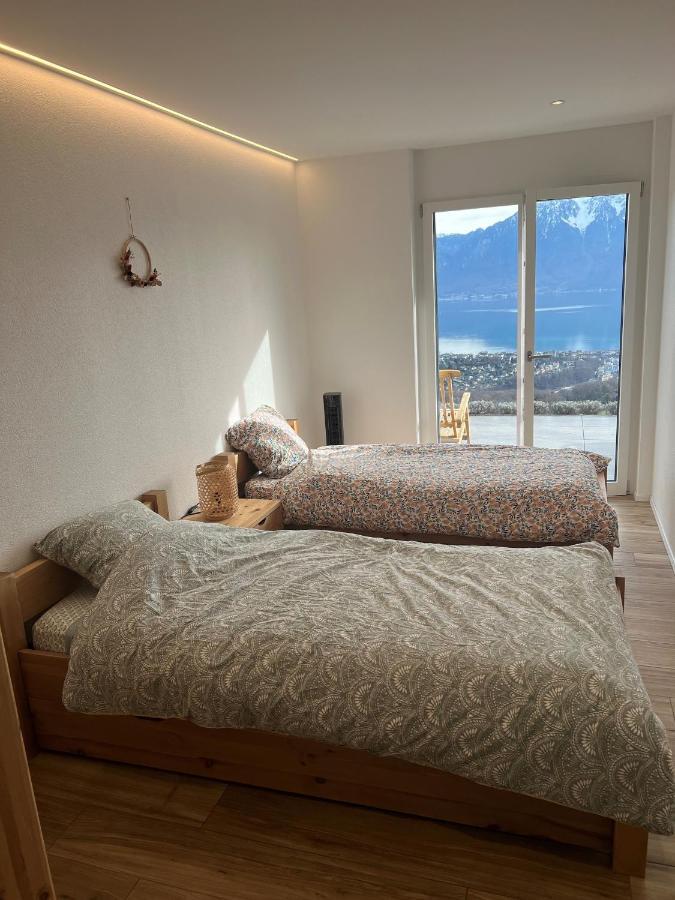 Appartement Moderne Avec Vue Panoramique A Jongny Proche De Montreux Екстериор снимка